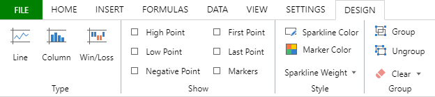 Design Tab