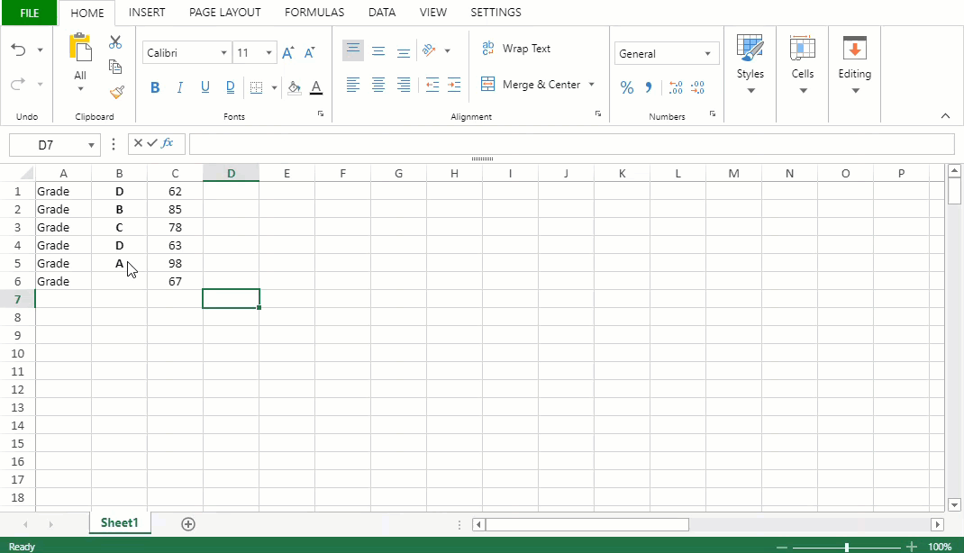 Formula editor