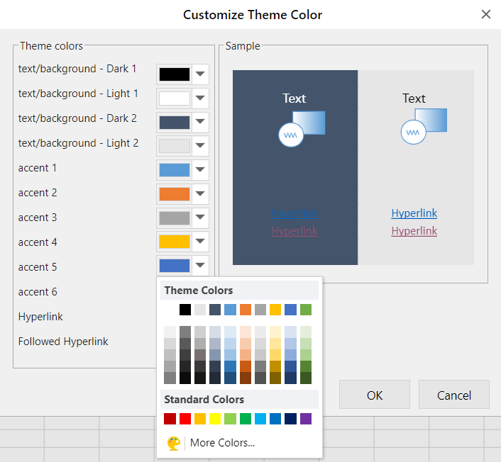 customizeThemeColors